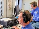 Scott Neader, KA9FOX (left) and Bill Kleinschmidt, N9FDE, on the air.